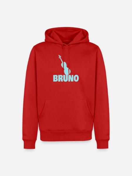 Bruno - Männer Premium Bio Hoodie - Rot