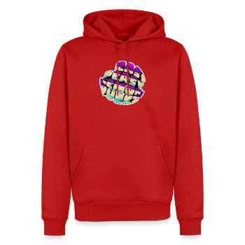 Easy Peasy Lemon Squeezy - Männer Premium Bio Hoodie - Rot - Vorne - Nico (187cm)