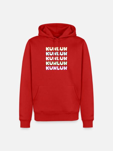 Bergsteigen Kunlun - Männer Premium Bio Hoodie - Rot