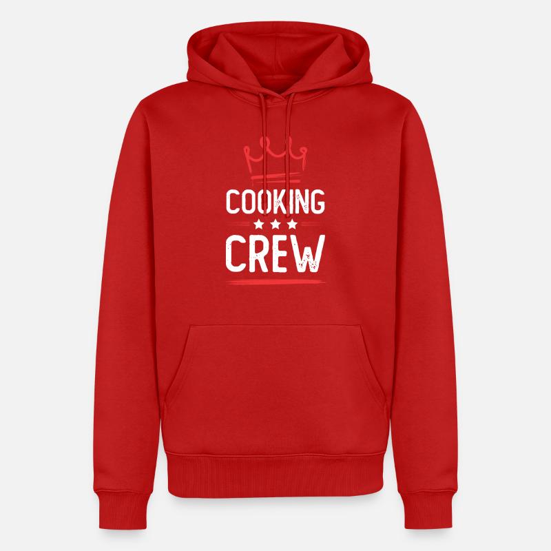 Équipe de cuisson - Sweat à capuche Premium bio Homme - rouge