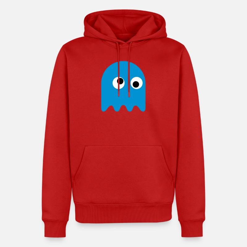 Game Classics Ghost - Männer Premium Bio Hoodie - Rot