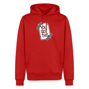 You Got This Motivierend Inspirierend Spruch Zitat - Männer Premium Bio Hoodie - Rot - Vorne - Nico (187cm)