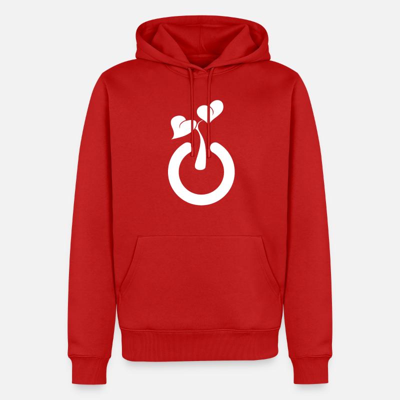 Mode plante activé - Sweat à capuche Premium bio Homme - rouge