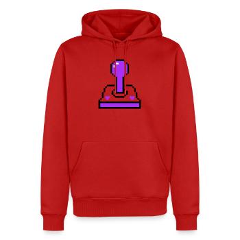 Arcade Joystick Retro Konsole - Männer Premium Bio Hoodie - Rot - Vorne - Nico (187cm)
