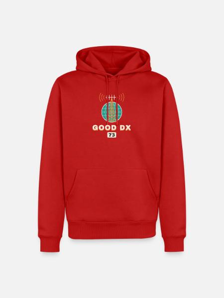 Good DX 73 – Amateurfunk - Männer Premium Bio Hoodie - Rot