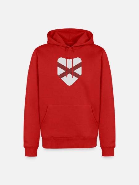 Alabama-Flagge - Männer Premium Bio Hoodie - Rot
