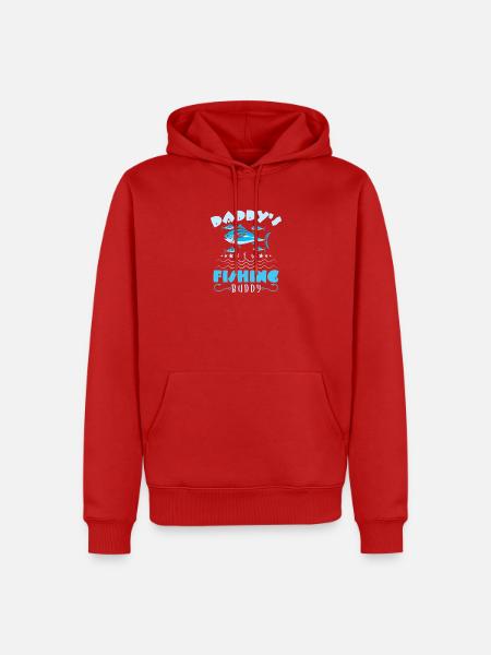 Angler Fischer Angeln Sportfischer - Männer Premium Bio Hoodie - Rot