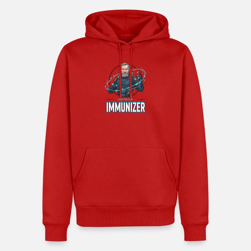 Pasteur Immunizer Armor - Sweat à capuche Premium bio Homme - rouge