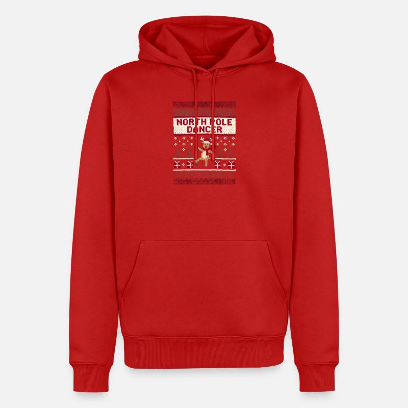 Danseuse du pôle Nord – Noël inapproprié pour - Sweat à capuche Premium bio Homme - rouge