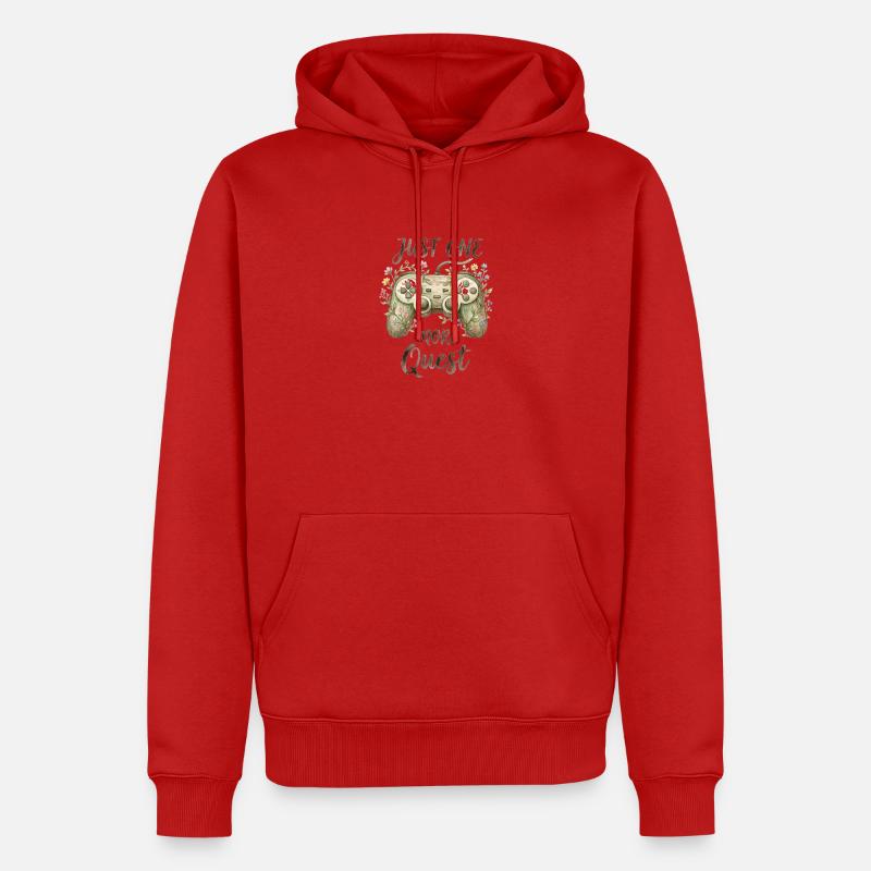 Nur noch eine Quest Botanischer Controller - Männer Premium Bio Hoodie - Rot
