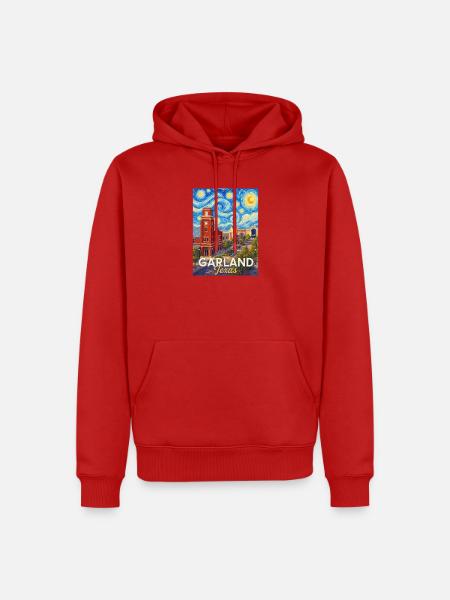 Garland, Texas Sternennacht - Männer Premium Bio Hoodie - Rot