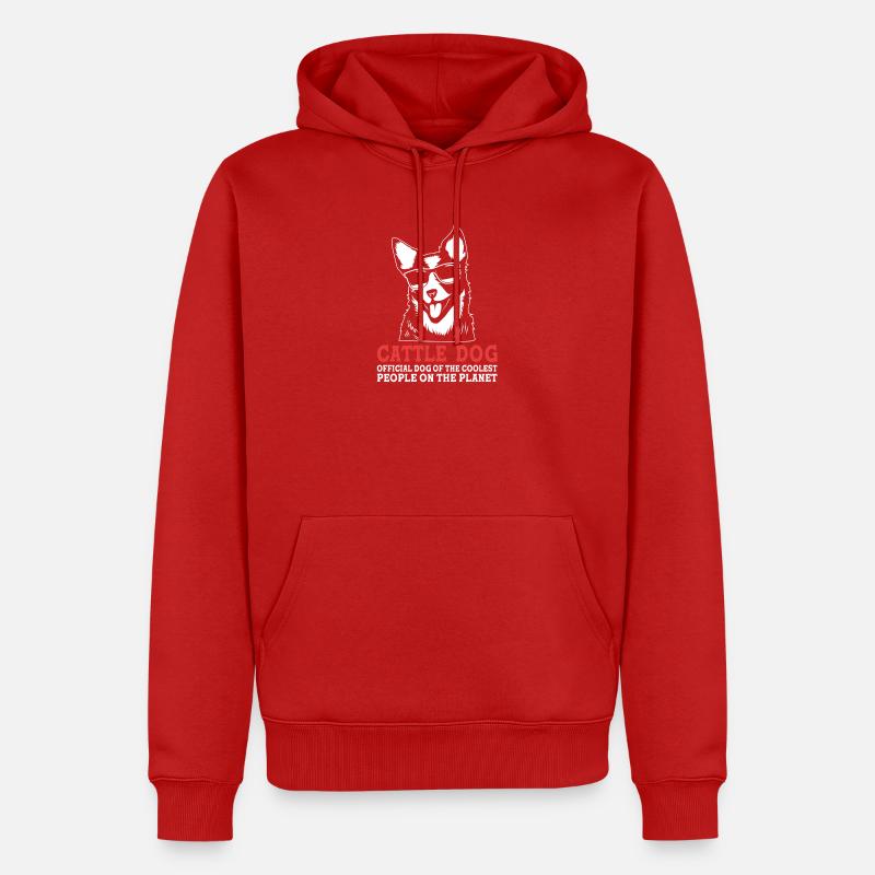 Bouvier australien chien - Sweat à capuche Premium bio Homme - rouge
