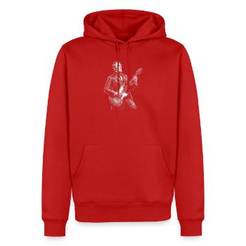 William Henry Harrison Guitare - Sweat à capuche Premium bio Homme - rouge - Devant - Nico (187cm)