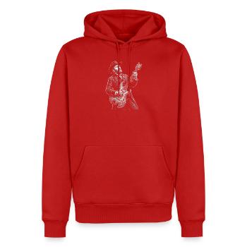 Guitare Ulysses S Grant - Sweat à capuche Premium bio Homme - rouge - Devant - Nico (187cm)
