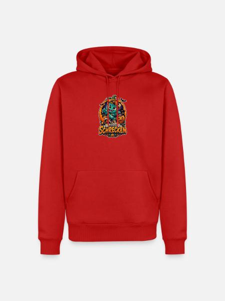 Süßer Schrecken Halloween Monster - Männer Premium Bio Hoodie - Rot