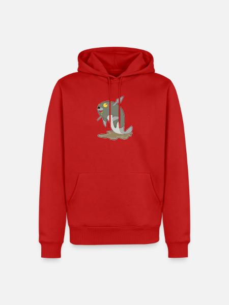 Seehund Halloween Zombie - Männer Premium Bio Hoodie - Rot