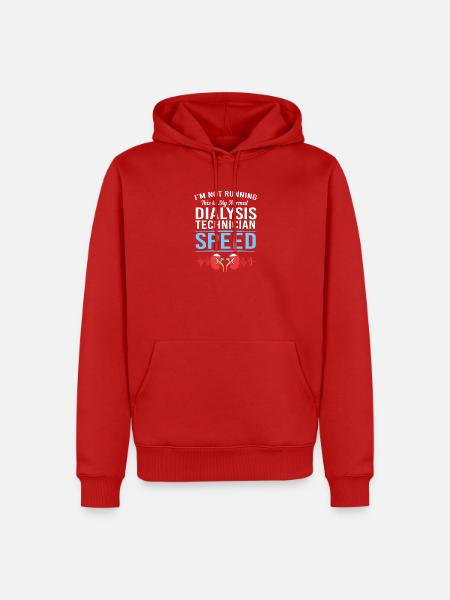 Dialyse-Techniker - Männer Premium Bio Hoodie - Rot