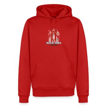 Berner Sennenhund - Tricolor Shadow Full Time - Hu - Männer Premium Bio Hoodie - Rot - Vorne - Nico (187cm)