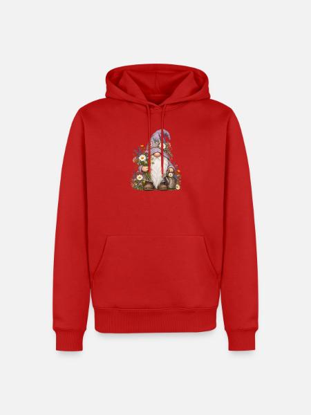 Süße Zwerge unter den Gnomen - Männer Premium Bio Hoodie - Rot