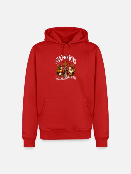 Katholischen Kirche Zu Halloween - Männer Premium Bio Hoodie - Rot