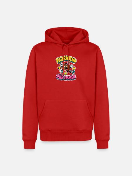 Feierabend für immer - Aktentasche Rente - Männer Premium Bio Hoodie - Rot