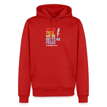 Embryo Transfer Tag Fötus - Männer Premium Bio Hoodie - Rot - Vorne - Nico (187cm)