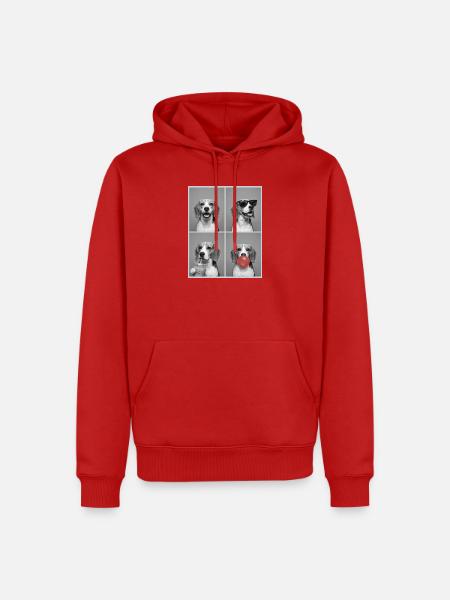 Hunde Beagle Hund - Männer Premium Bio Hoodie - Rot