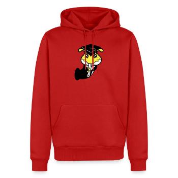 Loch Raupe Schulabschluss Abitur bestanden College - Männer Premium Bio Hoodie - Rot - Vorne - Nico (187cm)