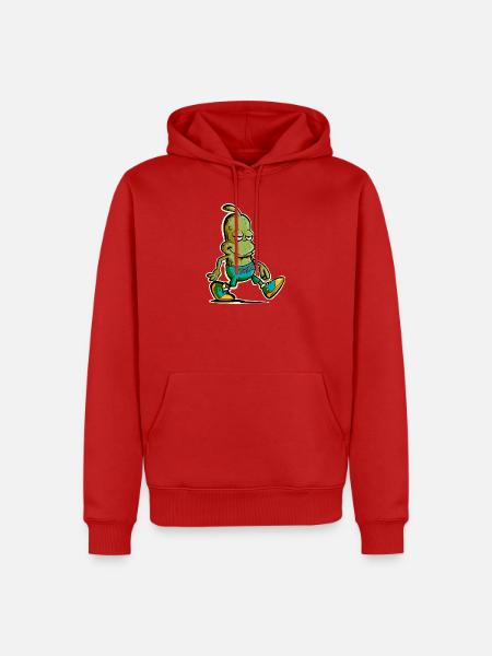 Gurkenmann - Männer Premium Bio Hoodie - Rot