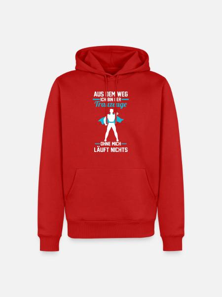 Trauzeuge - Männer Premium Bio Hoodie - Rot
