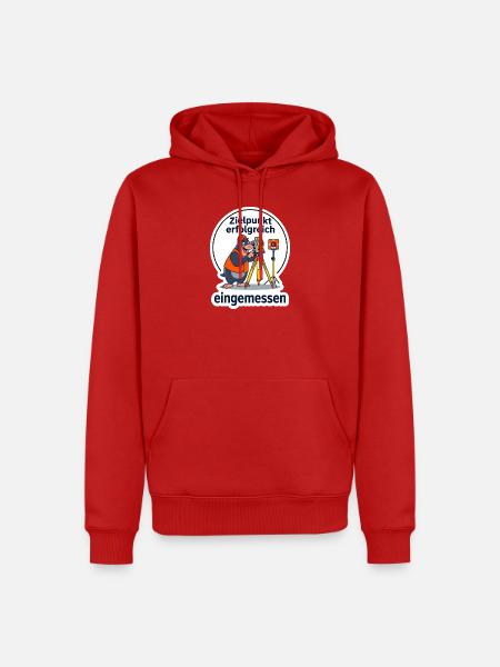 Vermesser Vermessung Techniker Geodät T-Shirt - Männer Premium Bio Hoodie - Rot