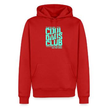 Cool Dads Club - Papa Vatertag Geschenk - Männer Premium Bio Hoodie - Rot - Vorne - Nico (187cm)
