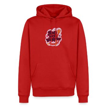 Heute wird's Wunderbar  - Männer Premium Bio Hoodie - Rot - Vorne - Nico (187cm)