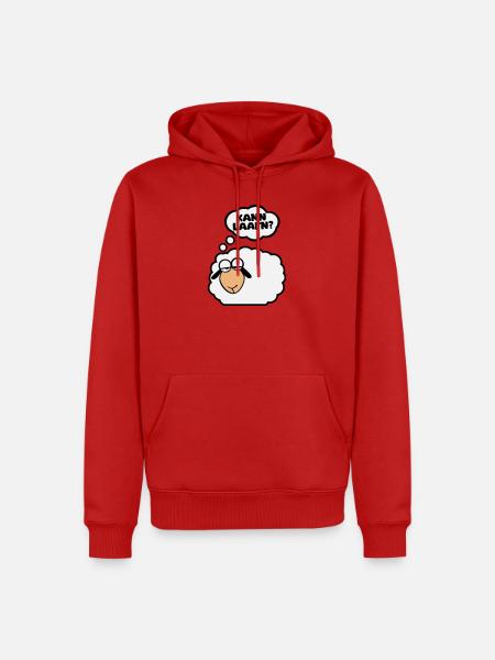 Schlafschaf - Männer Premium Bio Hoodie - Rot