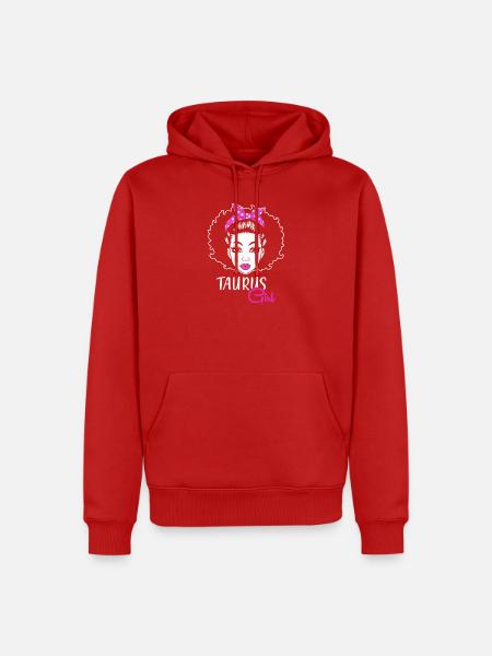 Sternzeichen Stier - Männer Premium Bio Hoodie - Rot