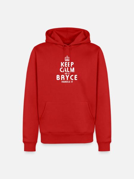 BRYCE: Regel das. - Männer Premium Bio Hoodie - Rot