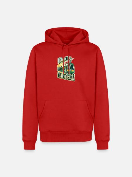 I fahr Schdrossaba - Männer Premium Bio Hoodie - Rot