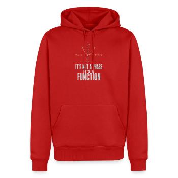 Keine Phase Sondern Eine Funktion Mathelehrer - Männer Premium Bio Hoodie - Rot - Vorne - Nico (187cm)