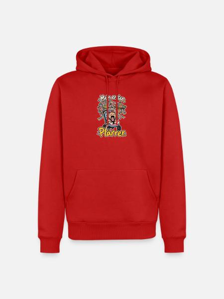 Mein erster Plärrer - Männer Premium Bio Hoodie - Rot
