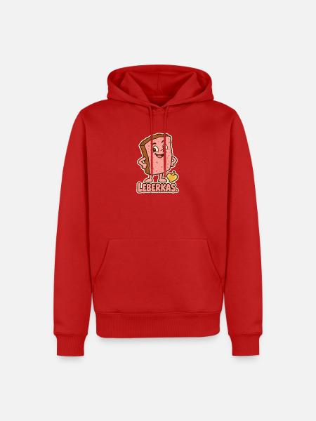 Leberkas Kostüm Paar - Männer Premium Bio Hoodie - Rot