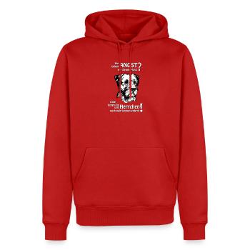 Angst vor Border Terrier? Herrchen - Männer Premium Bio Hoodie - Rot - Vorne - Nico (187cm)