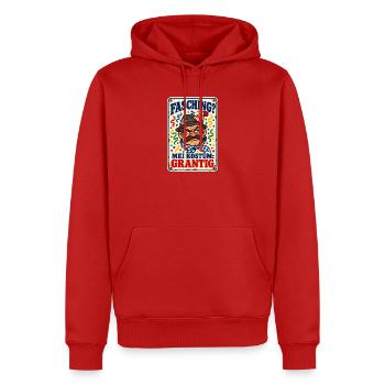 Fasching Kostüm grantig - Männer Premium Bio Hoodie - Rot - Vorne - Nico (187cm)