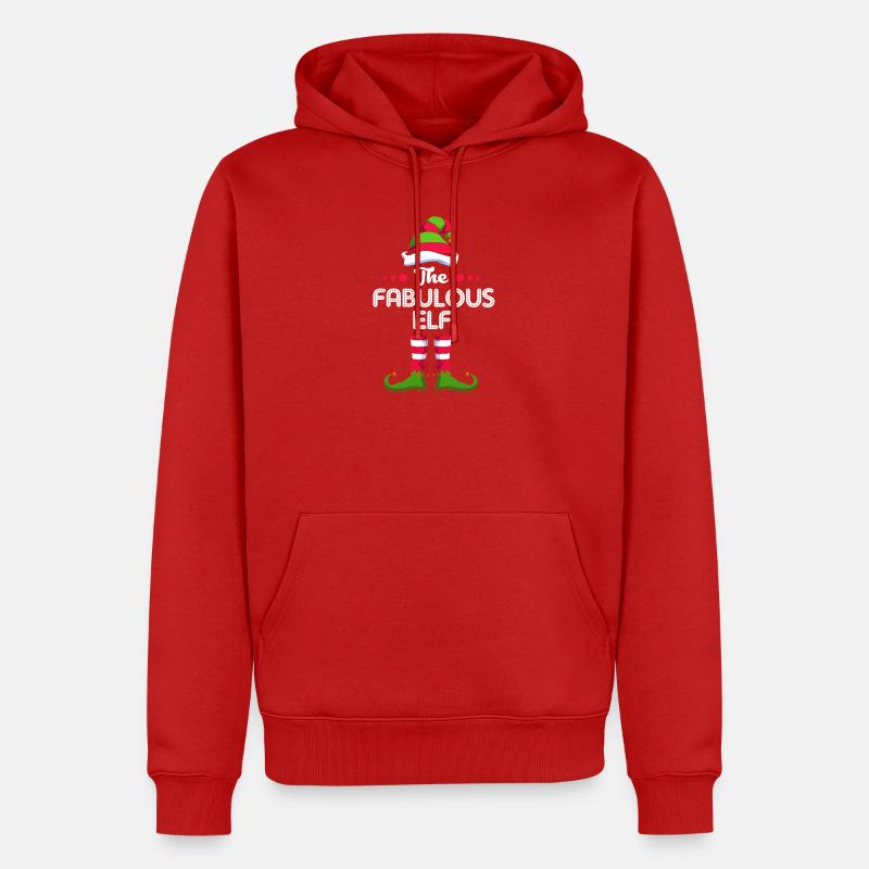Elfe Elf Weihnachtsgeschenk - Männer Premium Bio Hoodie - Rot