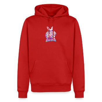 Ostern Lets Get Egg-stra - Männer Premium Bio Hoodie - Rot - Vorne - Nico (187cm)