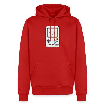 Niedliche Spielkonsole - Männer Premium Bio Hoodie - Rot - Vorne - Nico (187cm)