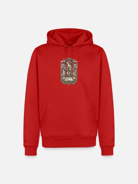 Jungfrau – Stilvoll, klug & bodenständig - Männer Premium Bio Hoodie - Rot