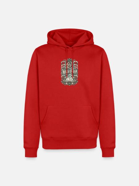 Wassermann – Frei, kreativ & visionär - Männer Premium Bio Hoodie - Rot