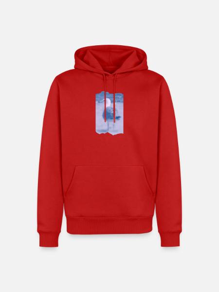 Wattvogel Foto Möwe Maritimes Geschenk - Männer Premium Bio Hoodie - Rot