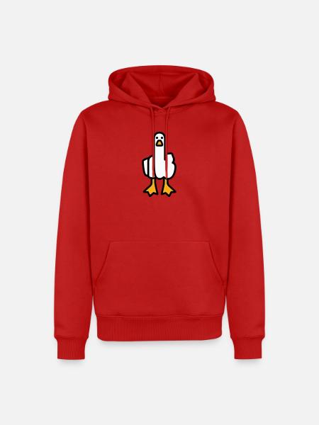 Oie de déclaration - Sweat à capuche Premium bio Homme - rouge