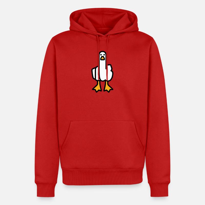 Oie de déclaration - Sweat à capuche Premium bio Homme - rouge